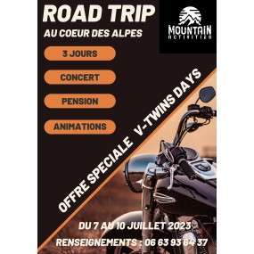 Road trip Harley au cœur des Alpes (du 7 au 10 juillet 2023)